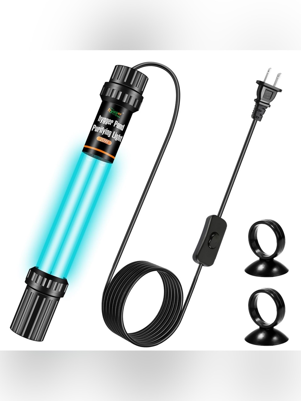 Aquarium Purifying UV Light Sterilizer - Blue Light